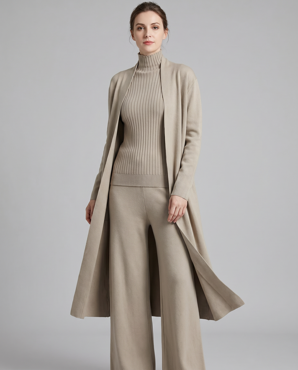Women's Elegant Three-Piece Coordinated Set in Versatile Colours